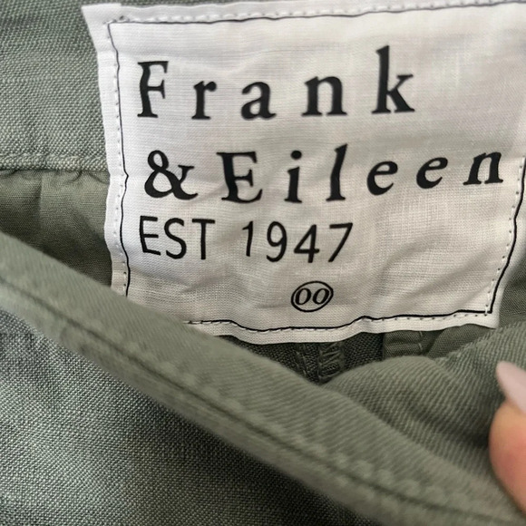 Frank & Eileen Italian Performance linen Wicklow pants size 00 in Rosema… - Picture 8 of 9